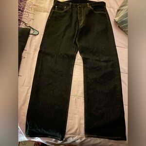 Men Black Levi’s 100% shrink to fit 100% denim pants, BRAND NEW NEVER USED